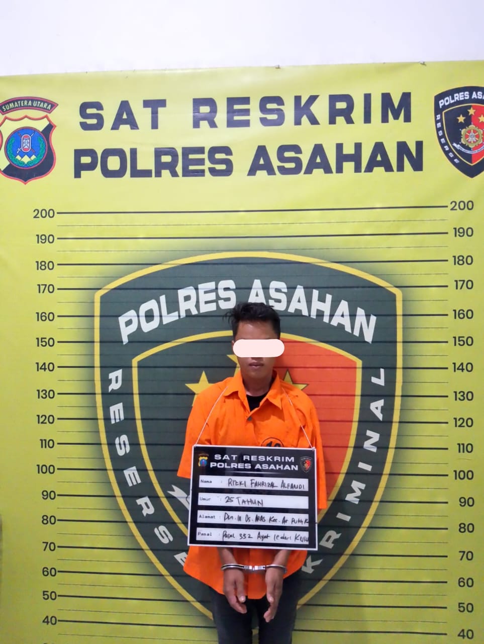 Polres Asahan Ungkap Kasus Dugaan Melarikan Gadis di Bawah Umur, Pelaku Diamankan