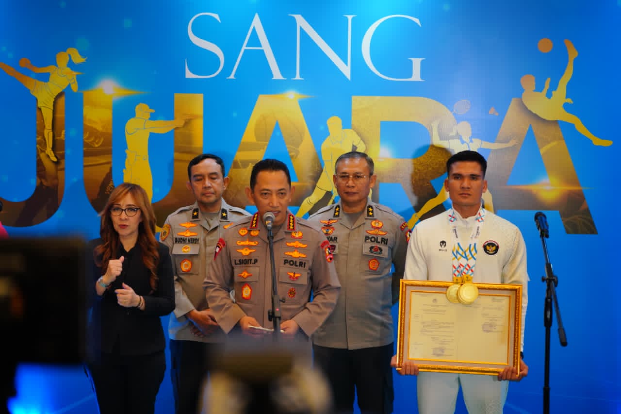 Kapolri Beri Apresiasi ke Atlet Polri dan Non-Polisi yang Berprestasi di Sea Games 2025